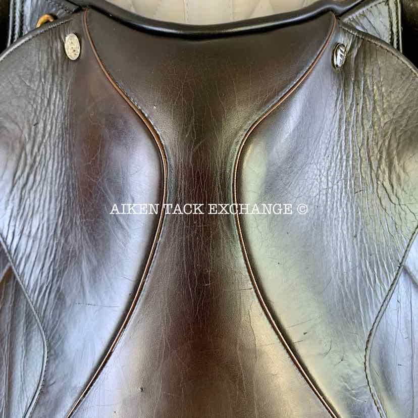 **SOLD** Marcel Toulouse Premia Close Contact Jump Saddle, 17.5" Seat, Wide Tree, Foam Panels