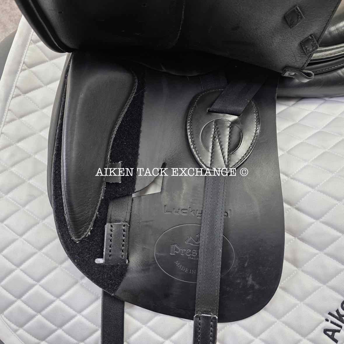 **SOLD** 2015 Prestige Lucky Idol Dressage Saddle, 16" Seat, 32 Tree - Medium, Wool Flocked Panels