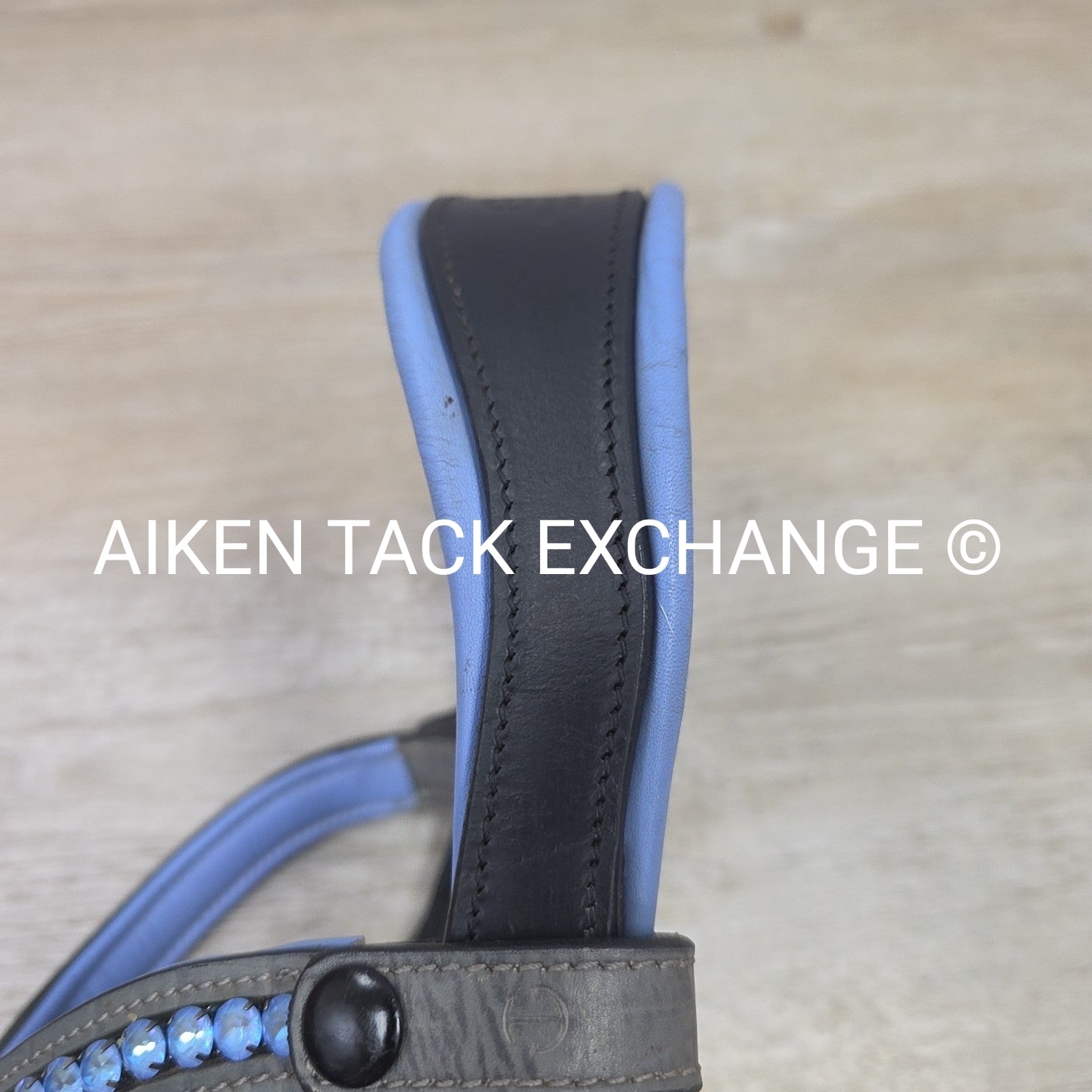 Halter Ego Rolled Dressage Bridle, No Reins, Size Cob