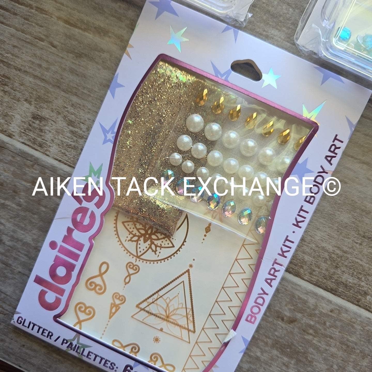 Claire's Body Art Kits - 2 Large Gem Kits w/ Case + 1 Gem & Glitter Kit