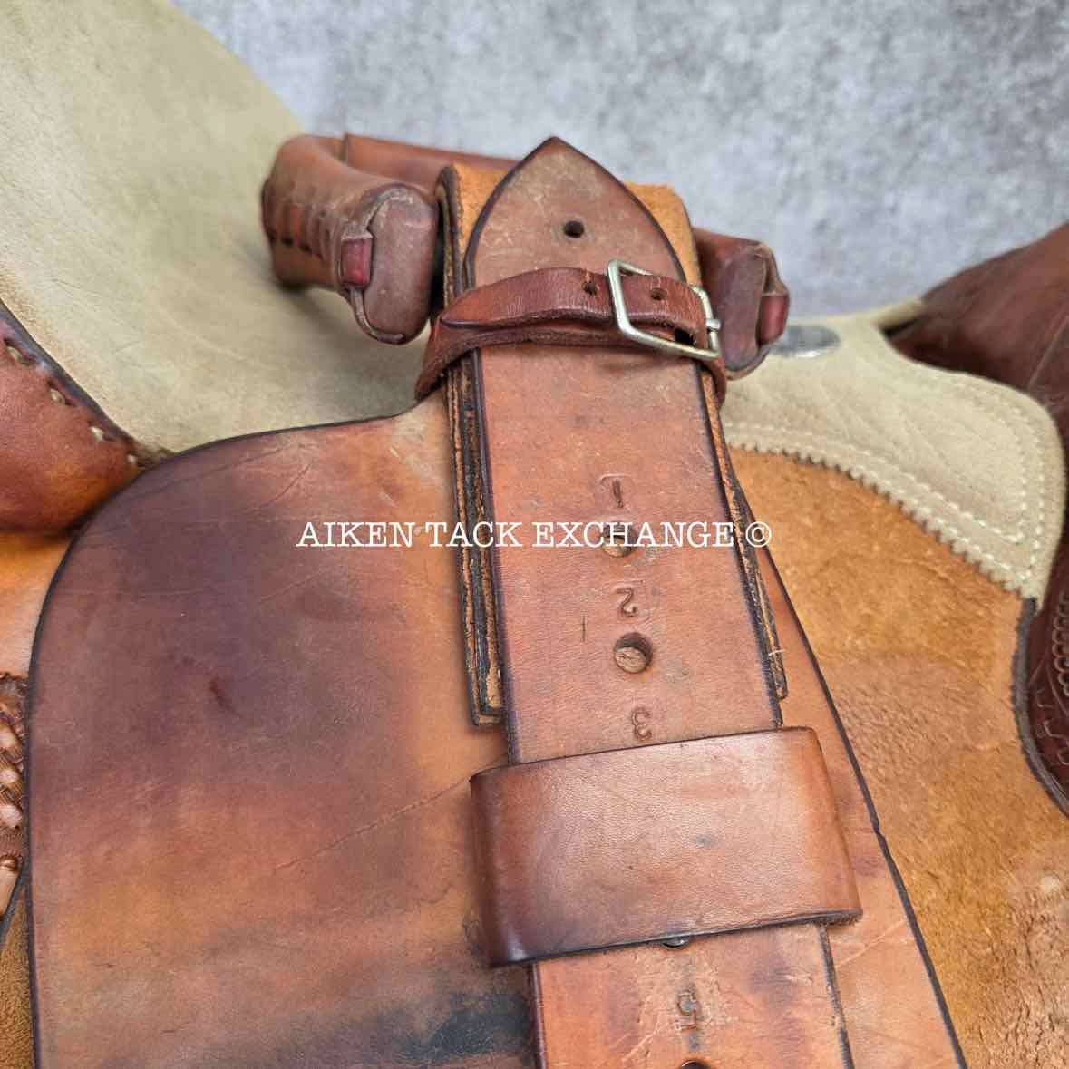 Billy Cook Saddlery 4693 Western Saddle, 16" Seat, Regular Tree - Semi QH Bars