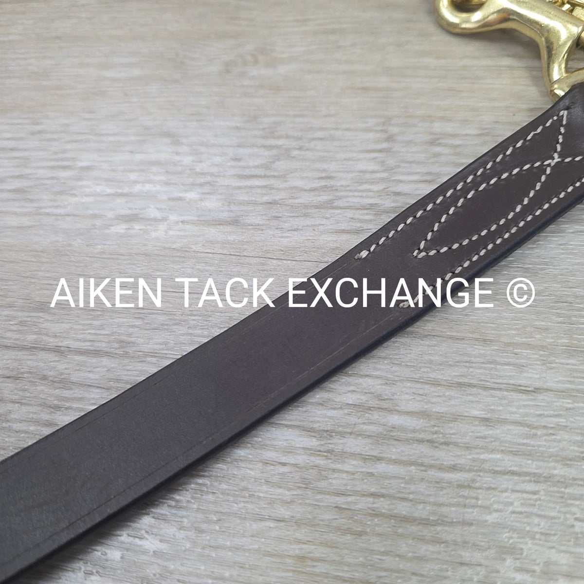 Dover Saddlery Suffolk Leather Lead with Chain