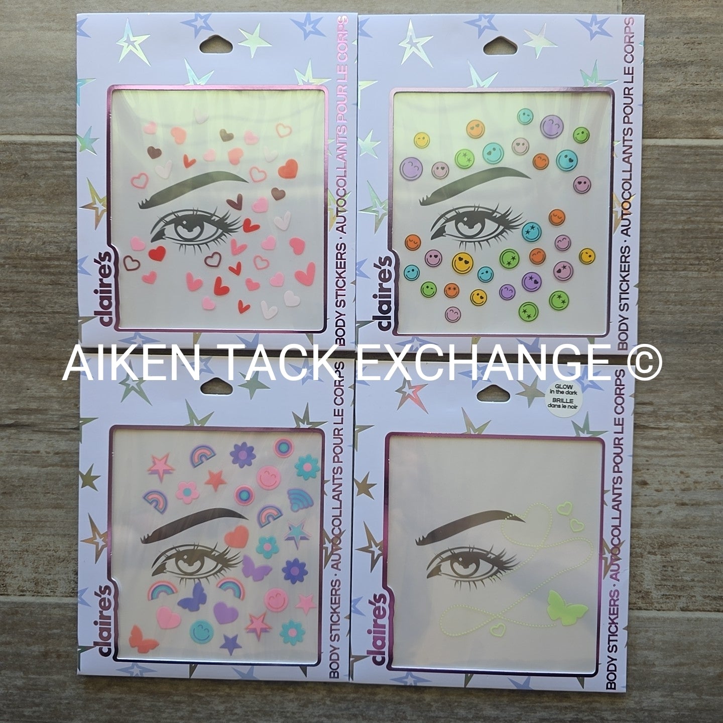 Claire's Body Stickers - 4 Total Sets