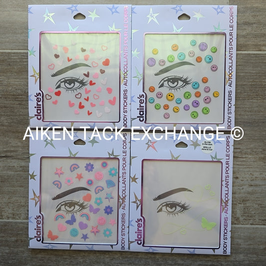 Claire's Body Stickers - 4 Total Sets