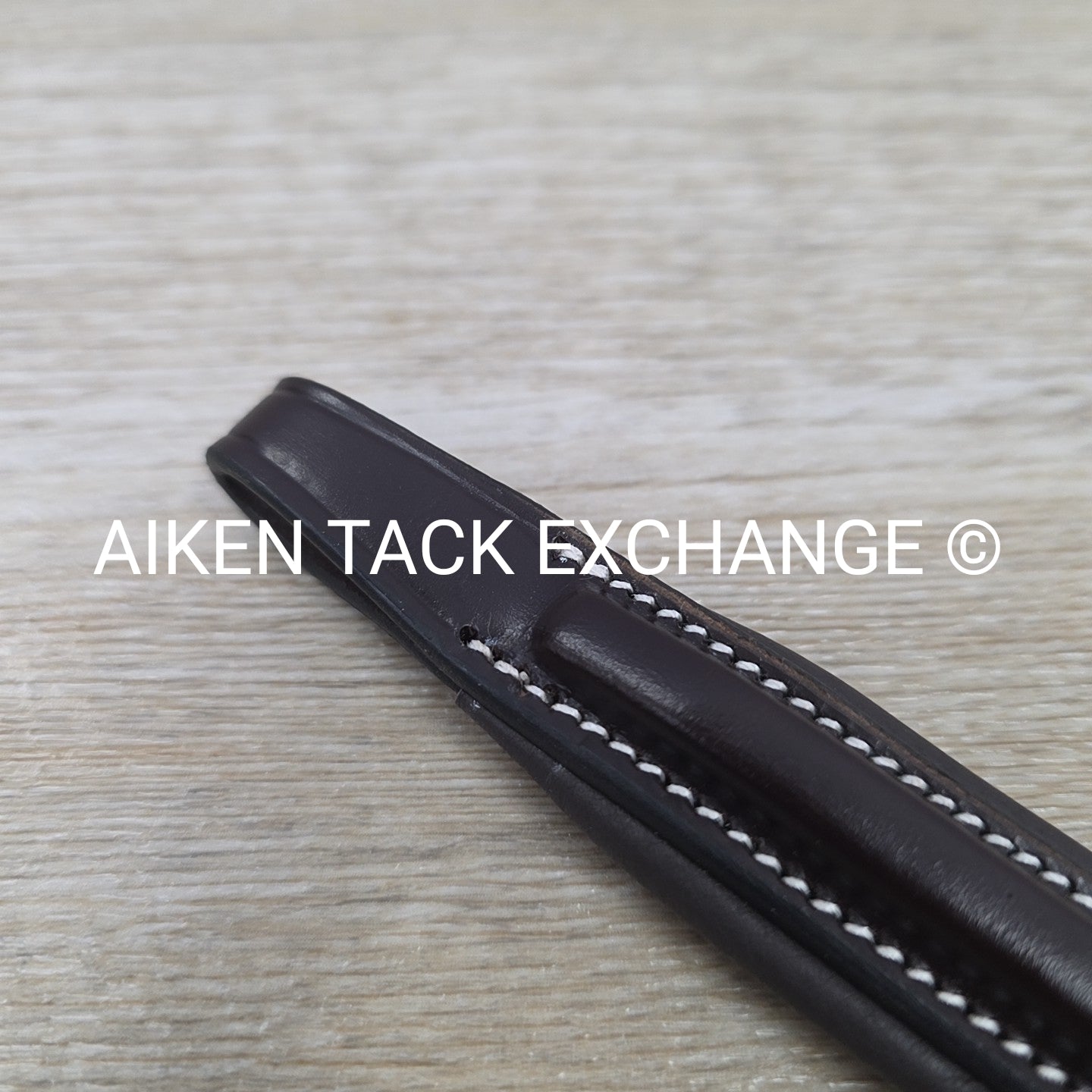 ExionPro Padded Fancy Stitched Raised Browband, Brown, 15"