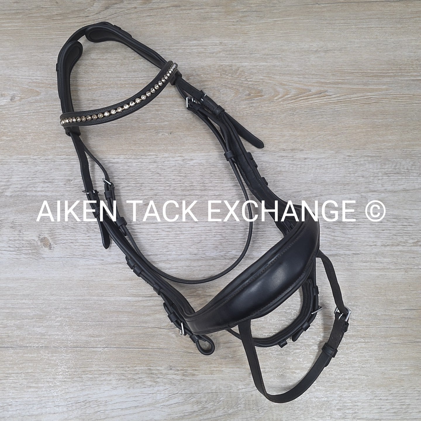Schockemohle Ergonomic Bridle, No Reins, Black, Size Full