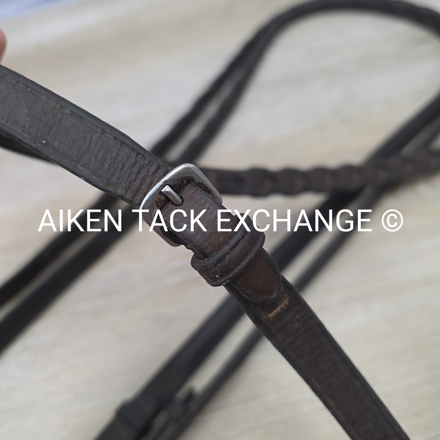 BARGAIN BUNDLE: Dover Saddlery Fancy Stitched Bridle with 2 Pairs Laced Reins &