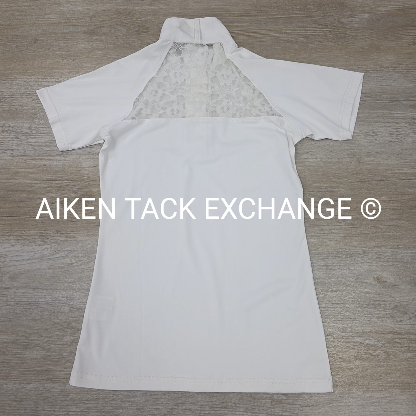 Equine Couture Magda Lace Short Sleeve Show Shirt, Size X-Small