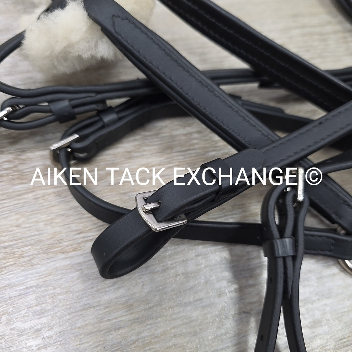 Tekna Synthetic Figure 8 Bridle, No Reins, Black, Size Full