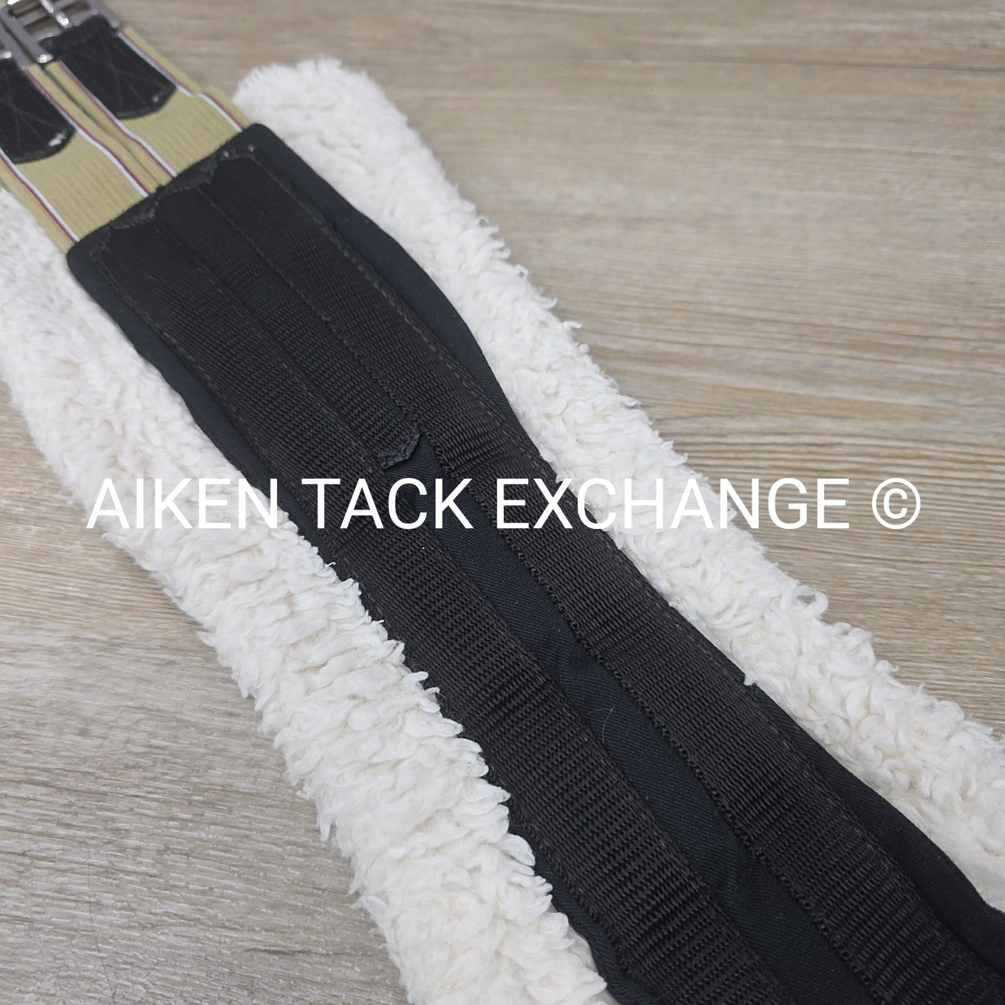 Fleece Girth with Double End Elastic, Black, 42"