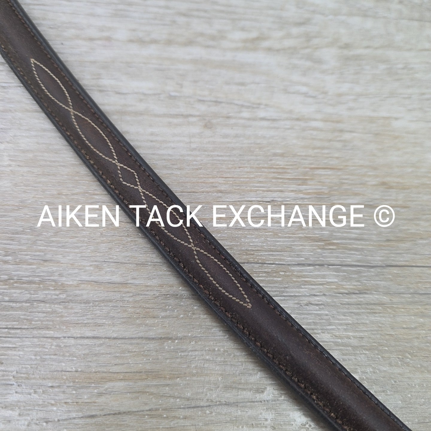 Ovation Fancy Fancy Stitched Standing Martingale, Brown, Size Full