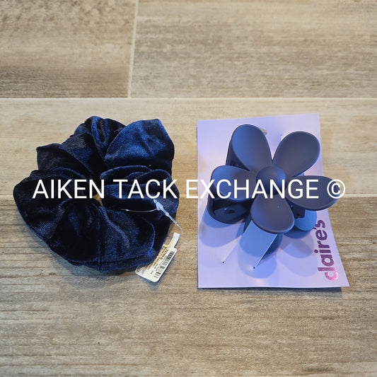 Claire's Hair Bundle - 1 Claw Clip, 1 Scrunchie