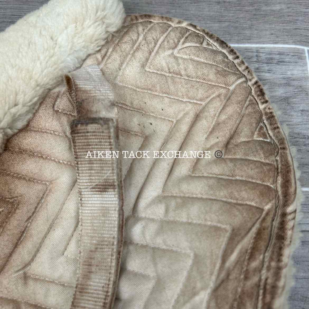 Fleeceworks Sheepskin Perfect Balance Half Pad with Rear Inserts, Size Large