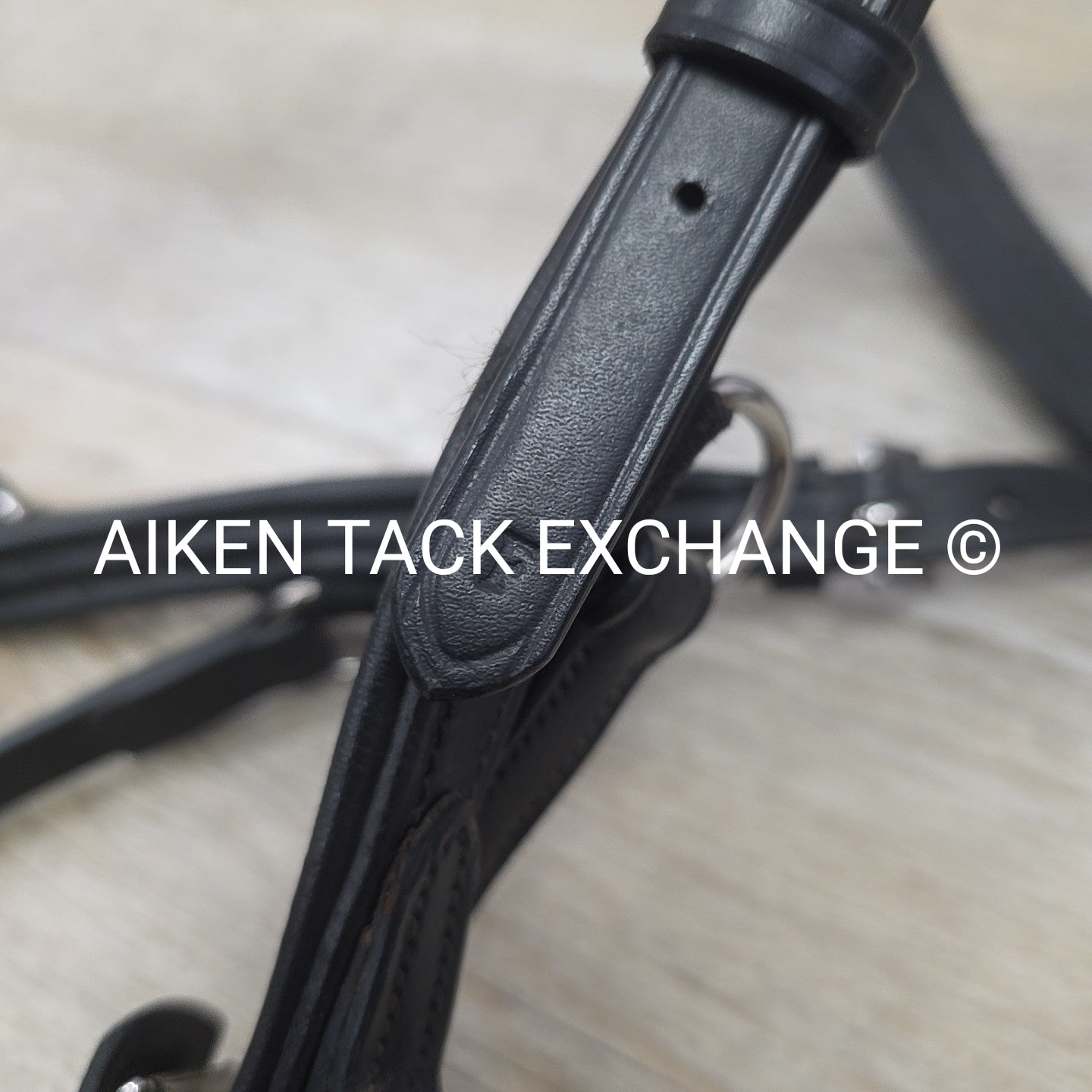 Bobby's English Tack Anatomic Bridle with Rubber Reins, Black, Size Full