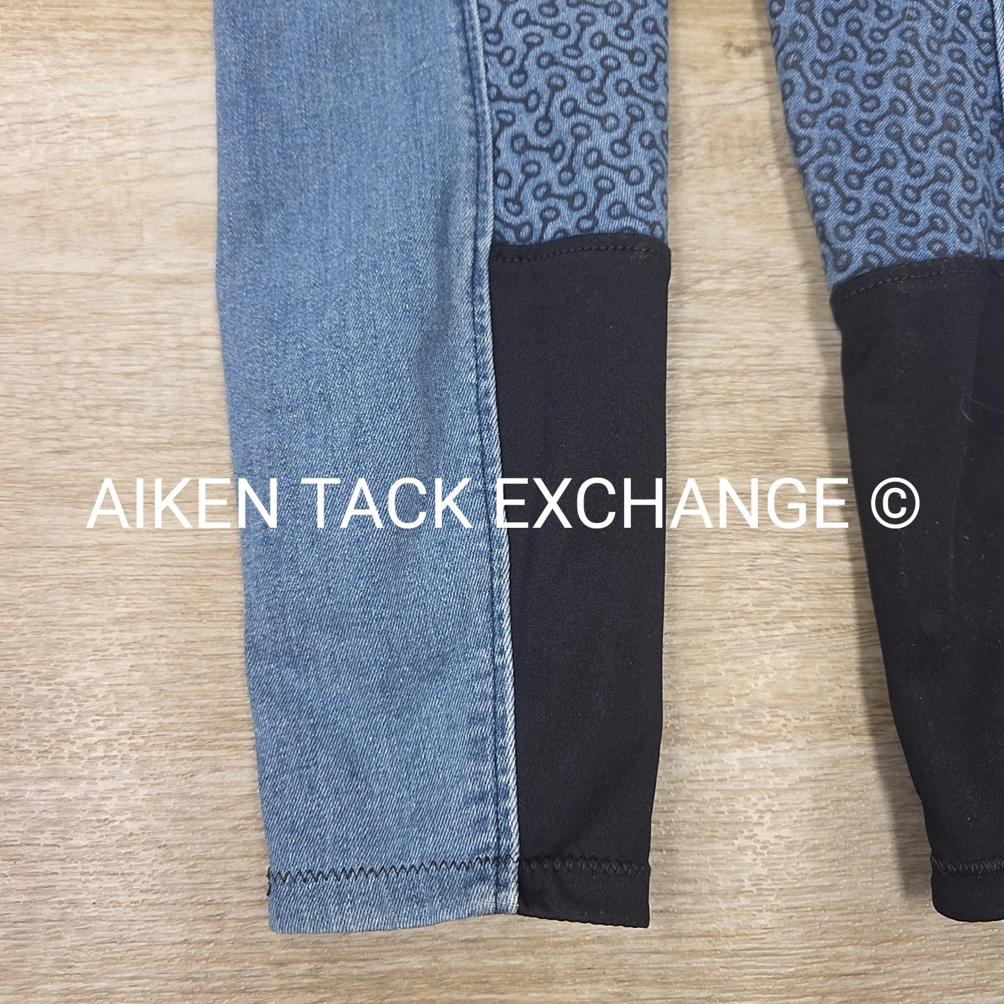 Horze Silicone Grip Full Seat Denim Breeches, Women's 28