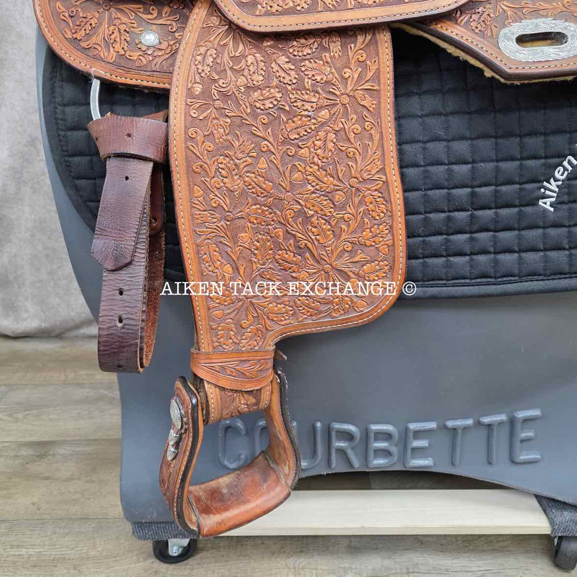 Dale Chavez Western Saddle, 16" Seat, Regular Tree - Semi QH Bars, Comes with Matching Bridle