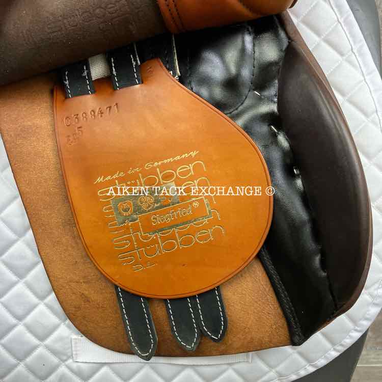 Stubben Siegfried DL All Purpose Saddle, 17.5" Seat, 29.5 cm Tree - M/MW, Wool Flocked Panels