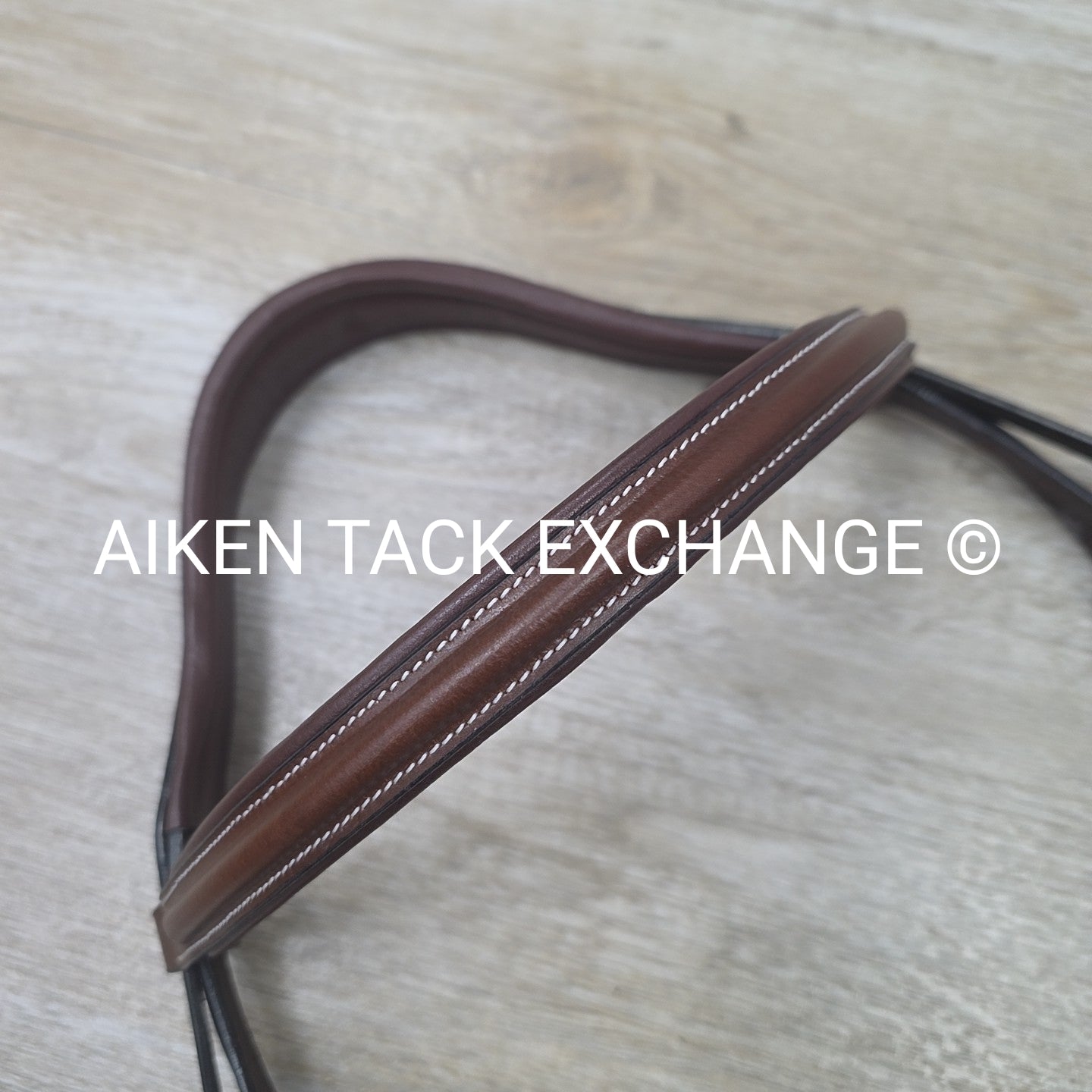 HDR Pro Mono Crown Figure 8 Bridle with Rubber Reins, Australian Nut, Oversize