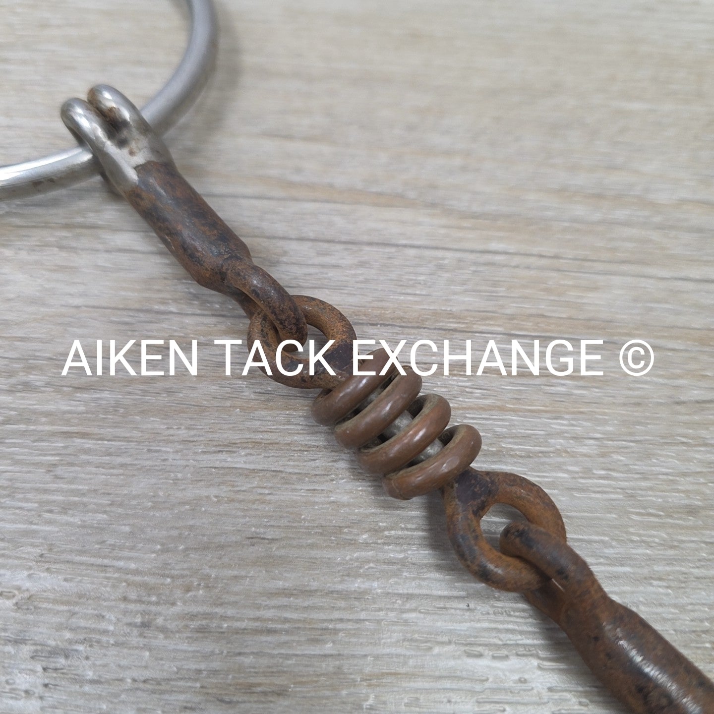 Sweet Iron Dogbone with Copper Rings Loose Ring Bit 5.25"