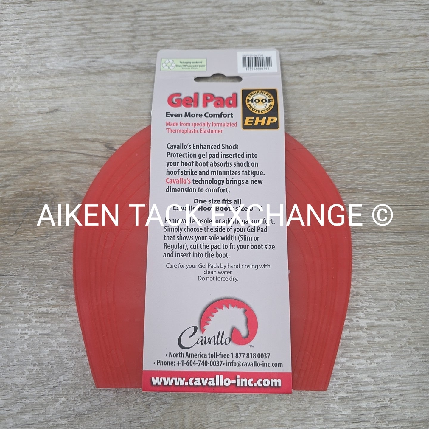 Cavallo Therapeutic Gel Pad Removable Insert, Brand New