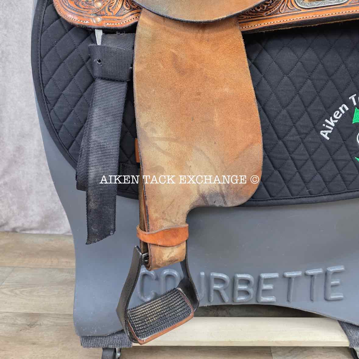 2020 High Horse 6224 Jewel Barrel Racing Western Saddle, 15" Seat, Regular Tree - Semi QH Bars