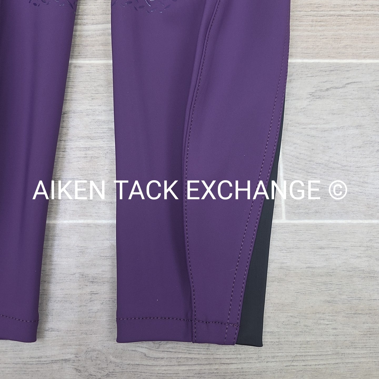 KL Select Gabrielle Knee Patch Breeches, Purple, Women's Size 28R