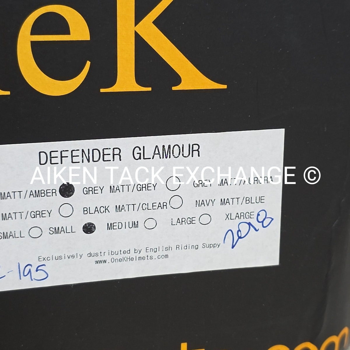 OneK Defender Glamour Equestrian Helmet, Medium (Manufactured 2018)