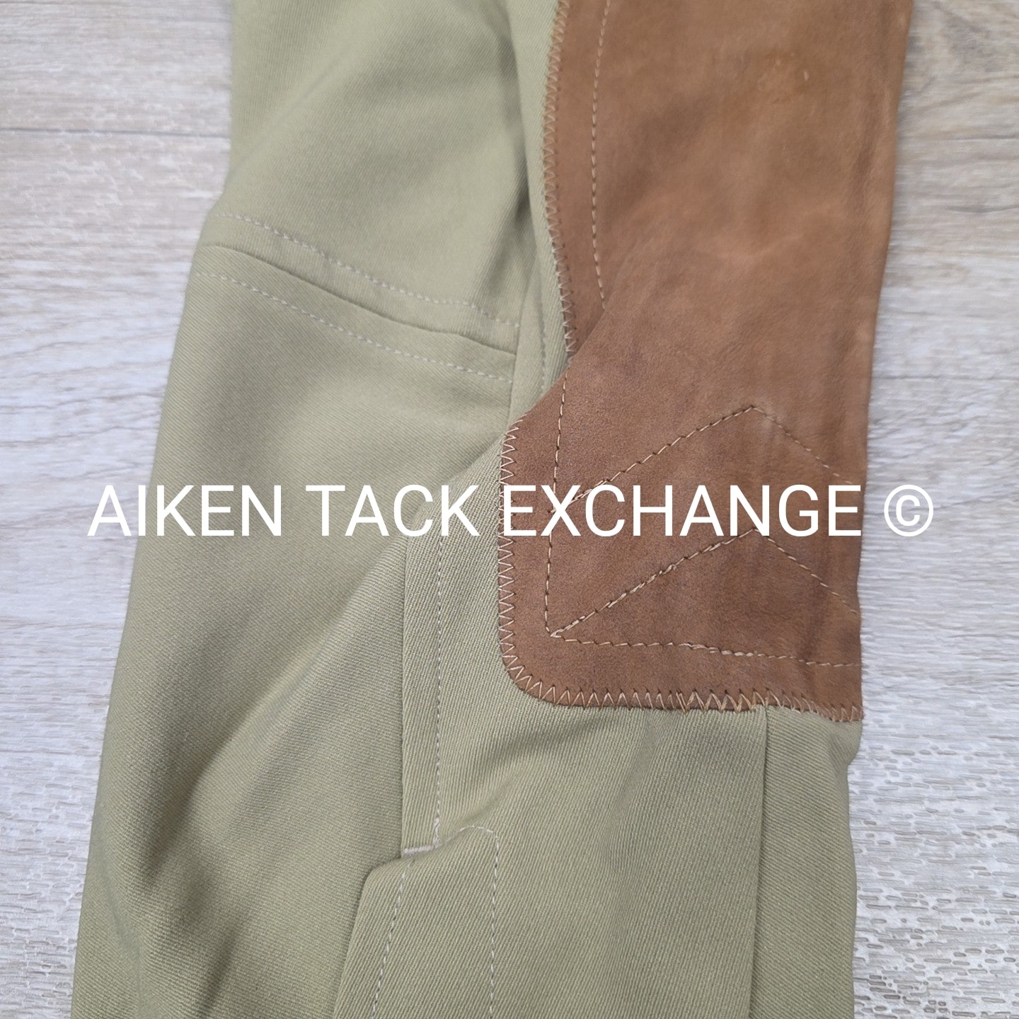 Tailored Sportsman Supreme Hunter Side Zip Knee Patch Breeches, Size 24