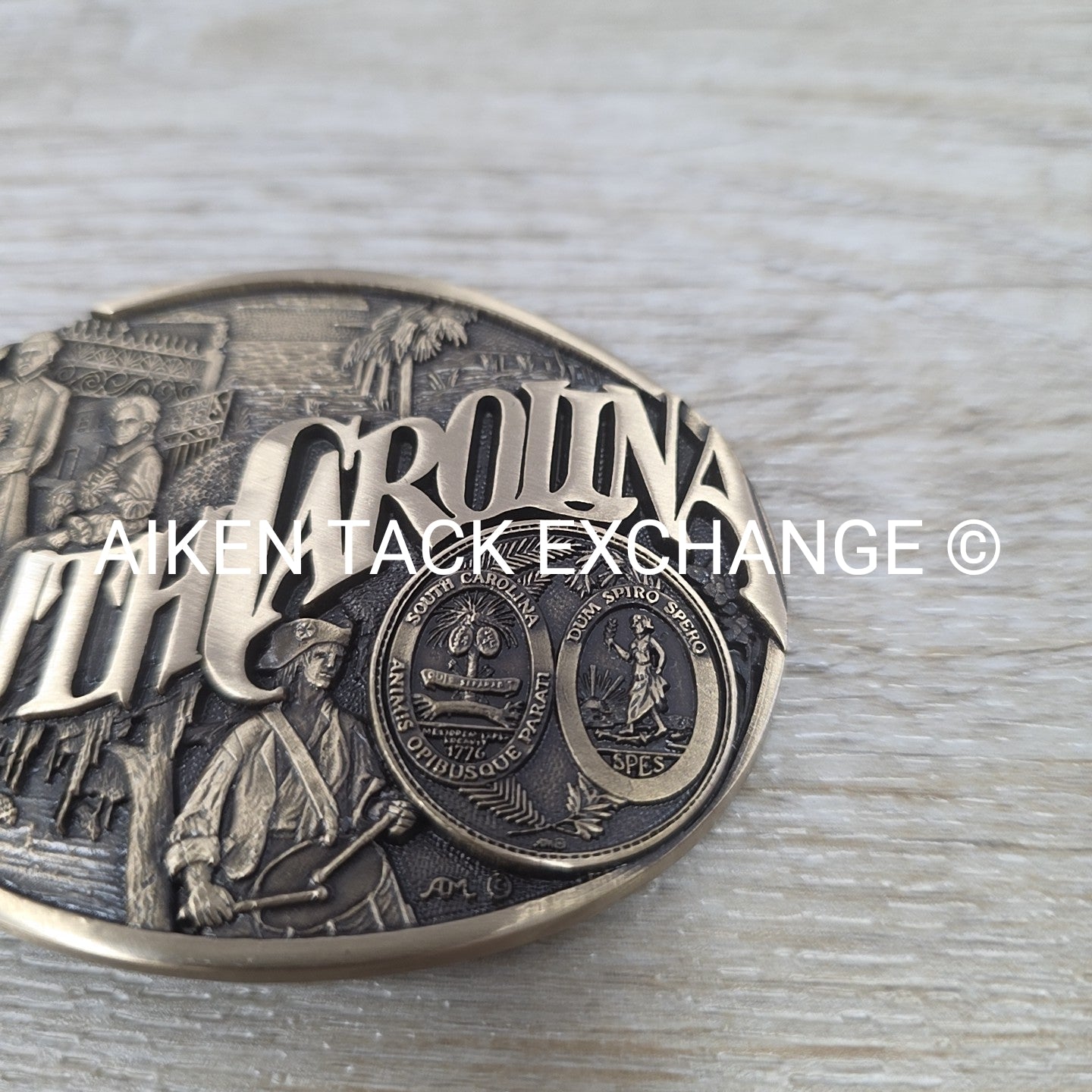 South Carolina Brass Belt Buckle