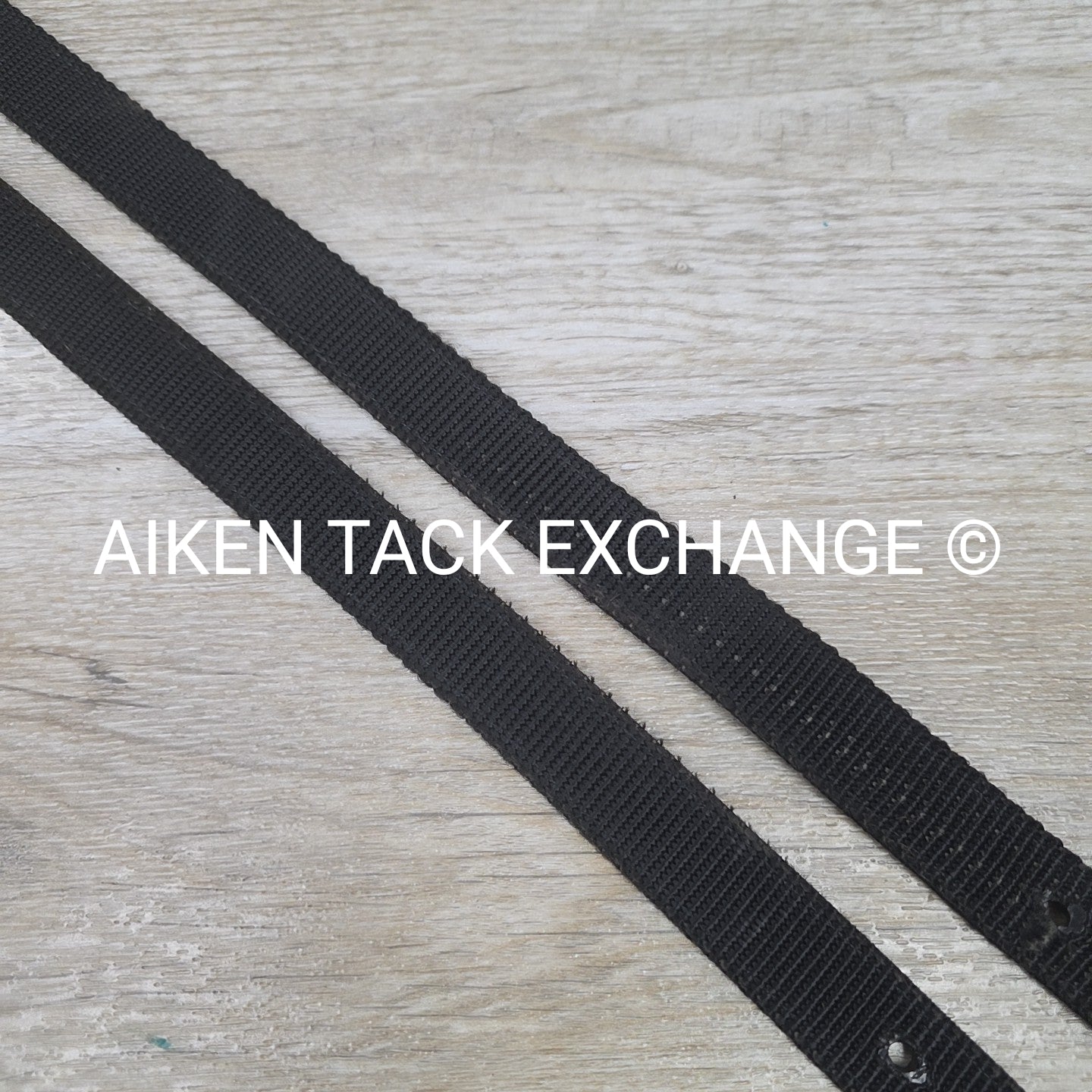Nylon Stirrup Leathers, Black, 52"