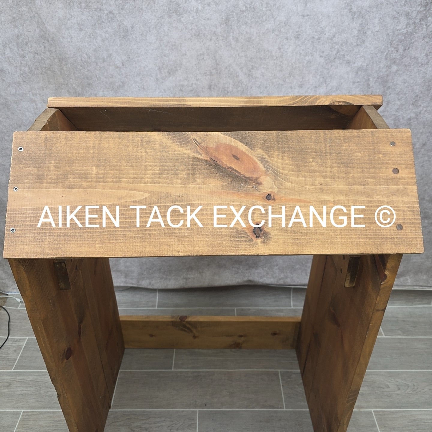Wooden Western Saddle Stand