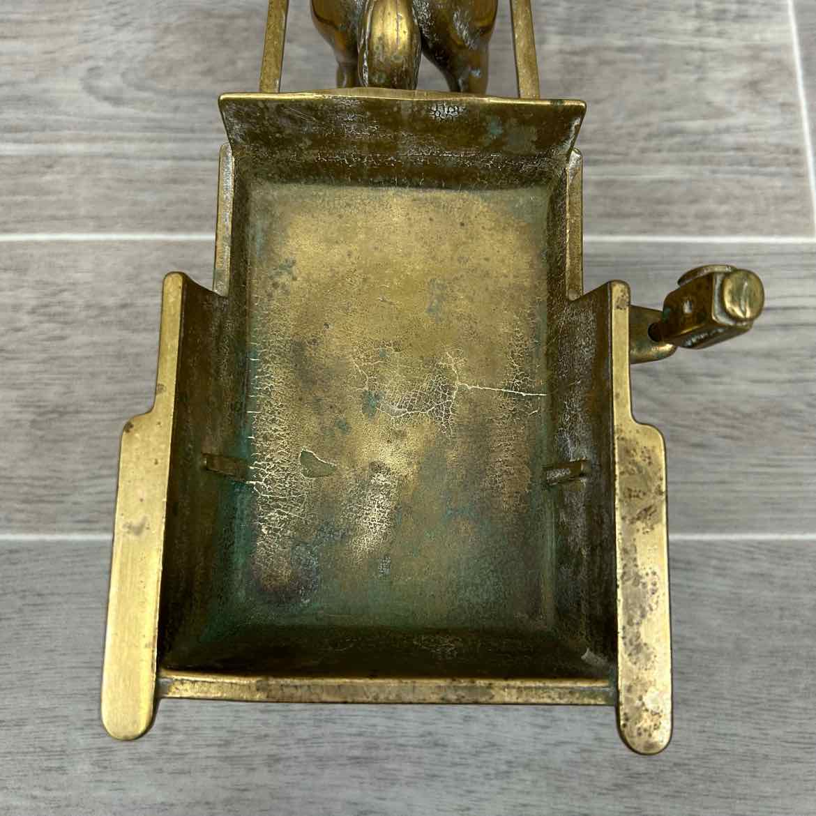 Brass Horse & Buggy Figurine