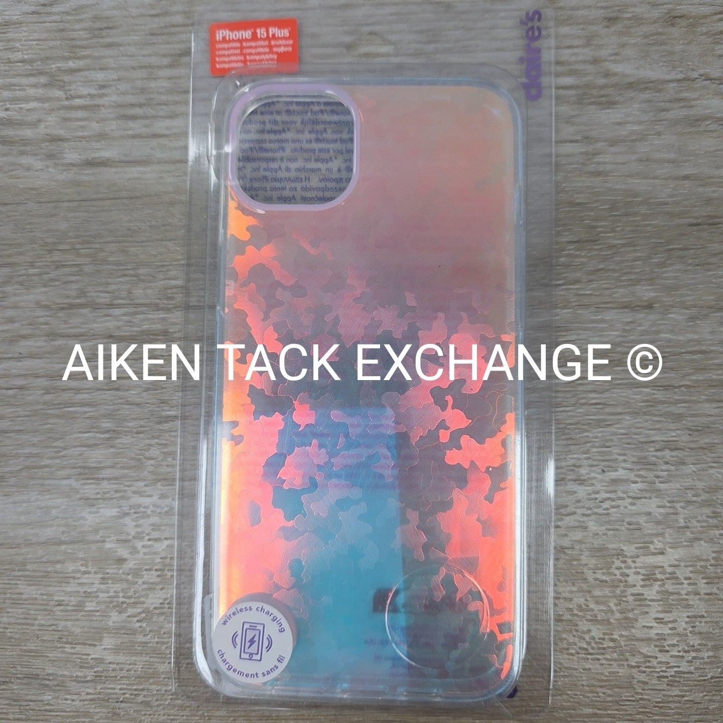 iPhone 15 Plus Case, Iridescent Camouflage
