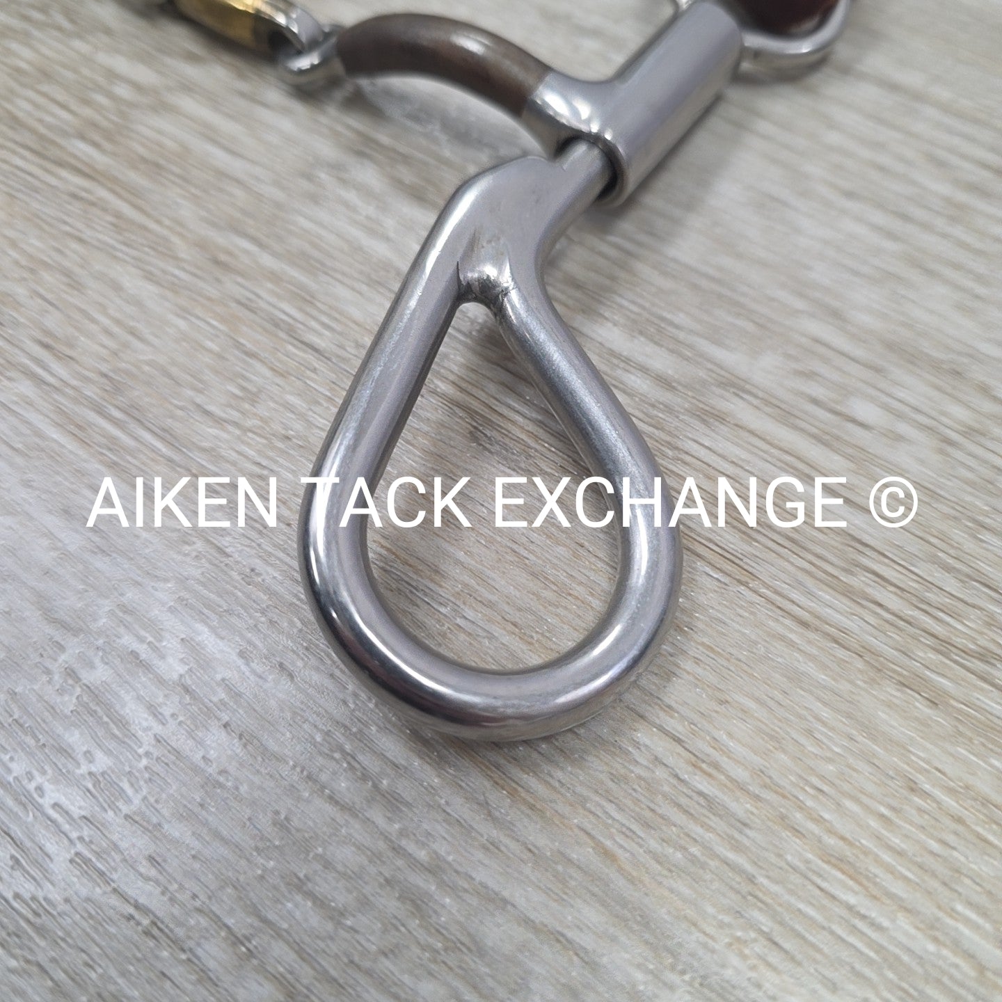 Bowman Bits Double Joint Tear Drop Curb Bit with Curb Strap 5.25"