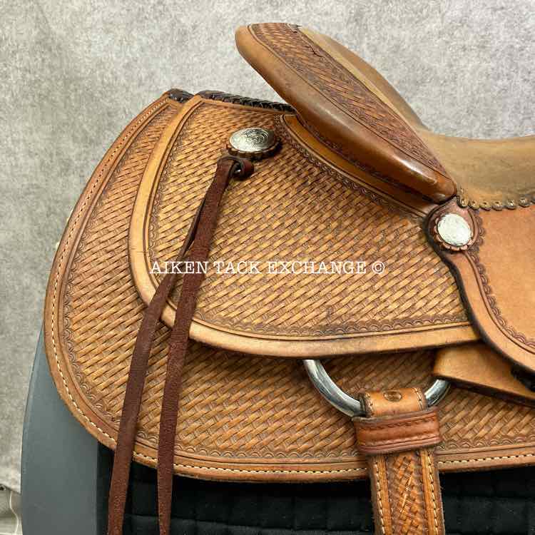 Pard's Western Saddle, 16" Seat, Wide Tree - Full QH Bars