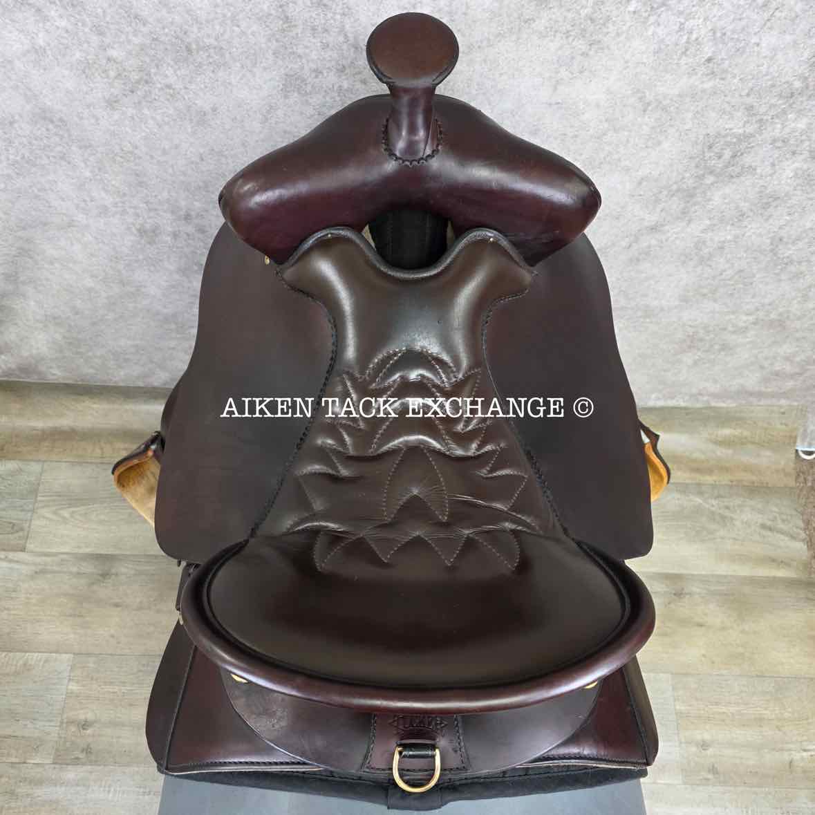 2008 Tucker 260 High Plains Western Saddle, 16.5" Seat, Medium Tree - Semi QH Bars