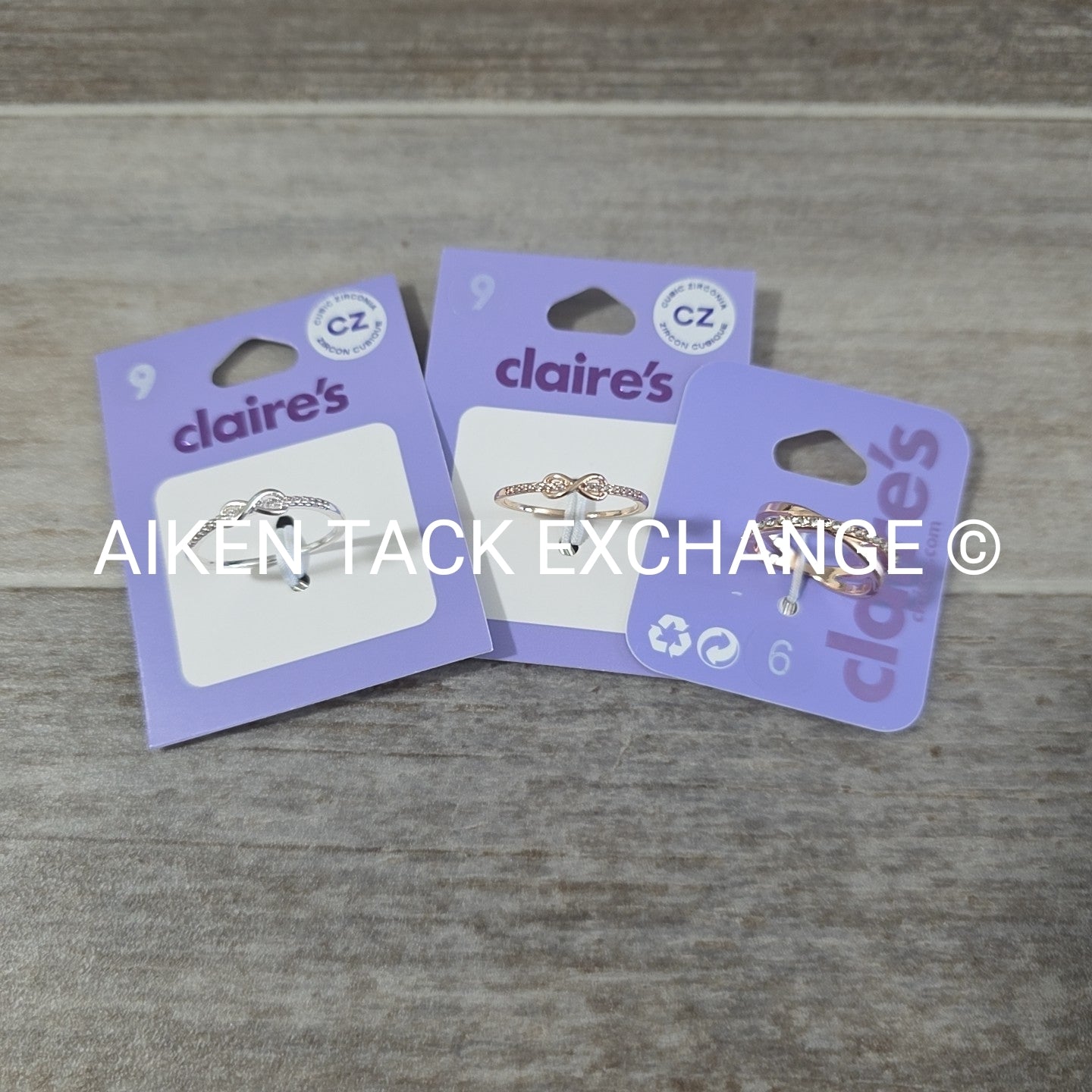 Claire's Rings (3) - Size 9