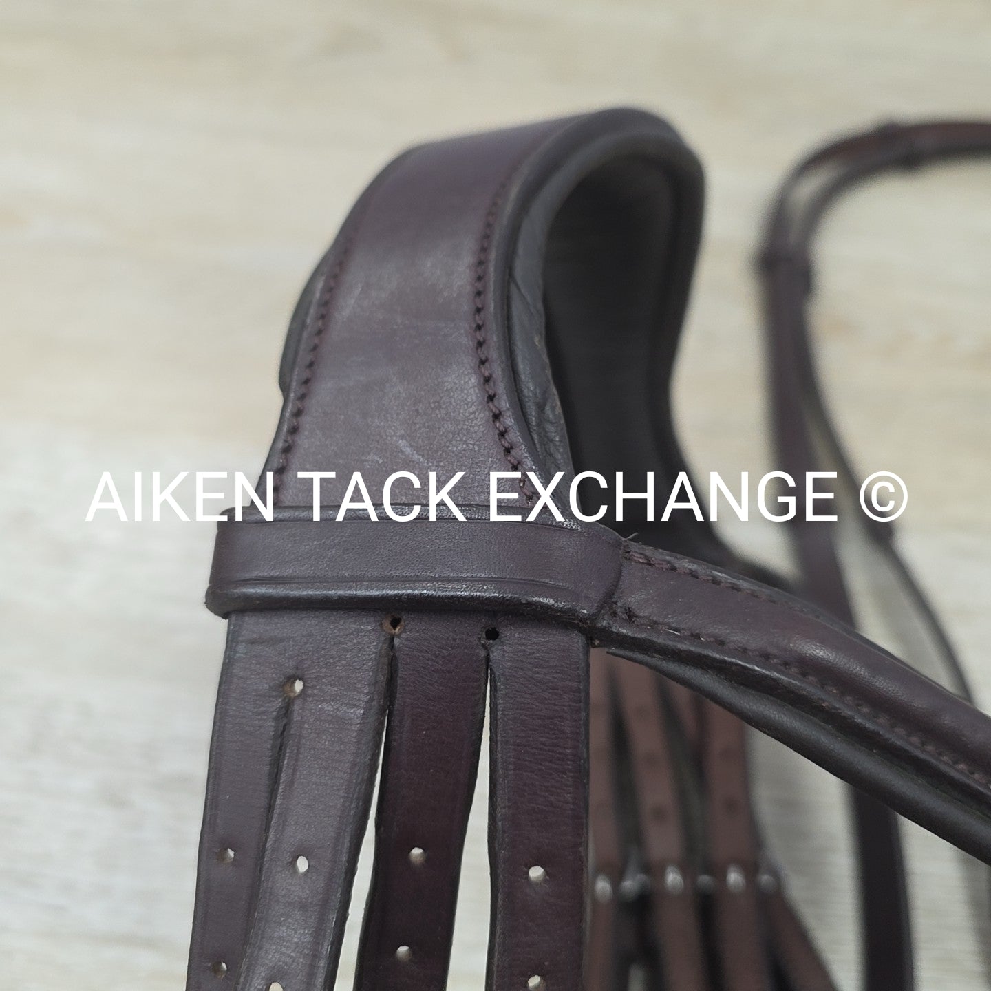 Excelle Monocrown Double Weymouth Bridle with Both Reins, Brown, Size Cob