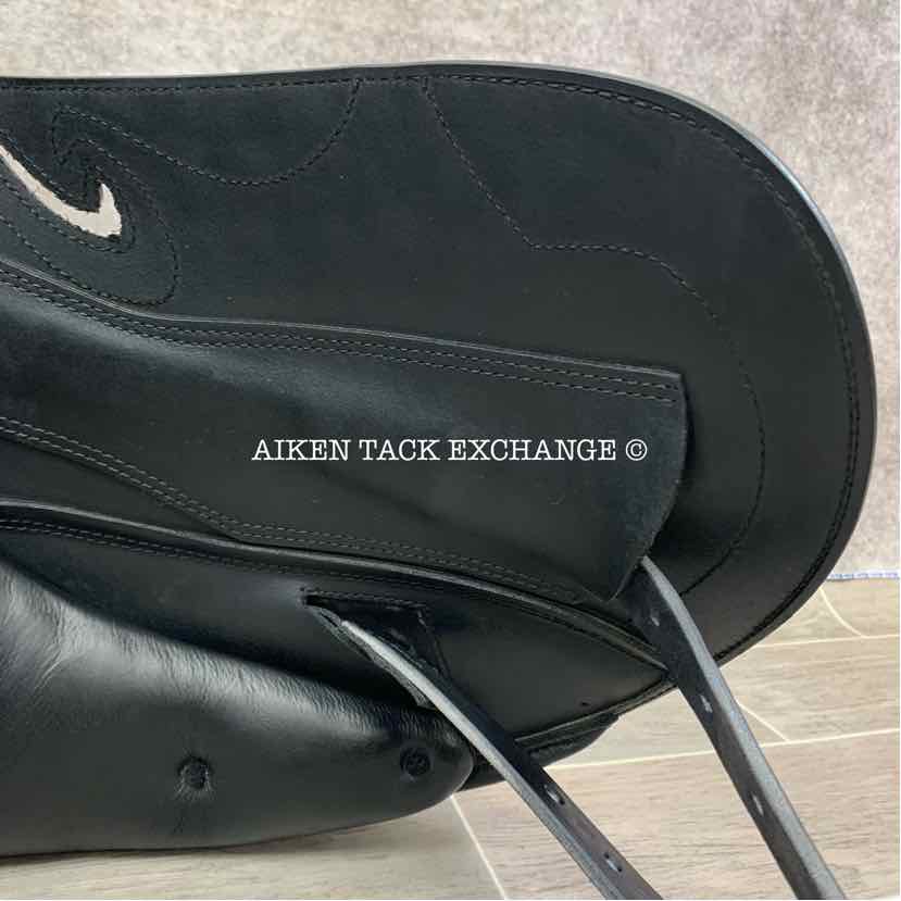 **SOLD** 2016 Prestige Passion K Monoflap Dressage Saddle, 18'" Seat, 34 Tree - Medium Wide, Wool Flocked Panels