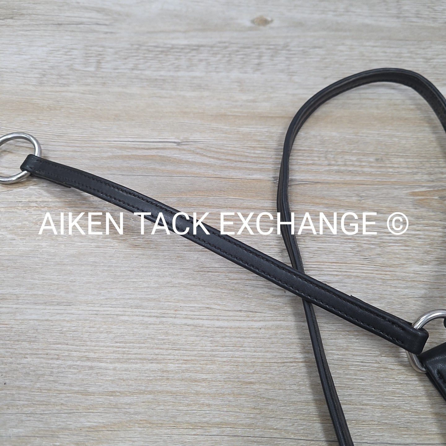 Synthetic Flat Running Martingale, Black, Size Cob