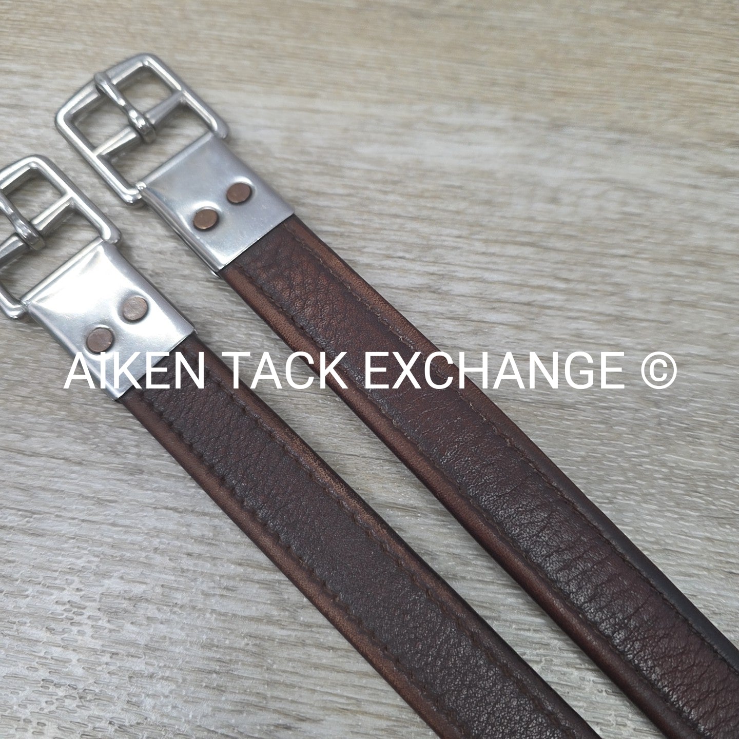 M. Toulouse Lined Stirrup Leathers, Brown, 54"