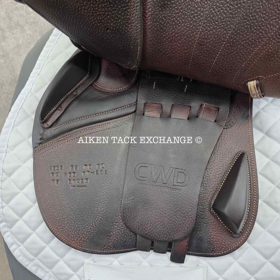 2016 CWD SE32 2GS Mademoiselle Close Contact Jump Saddle, 17.5" Seat - S2, 3L Flap, Dynamick Flex Tree - MW, Full Buffalo Leather