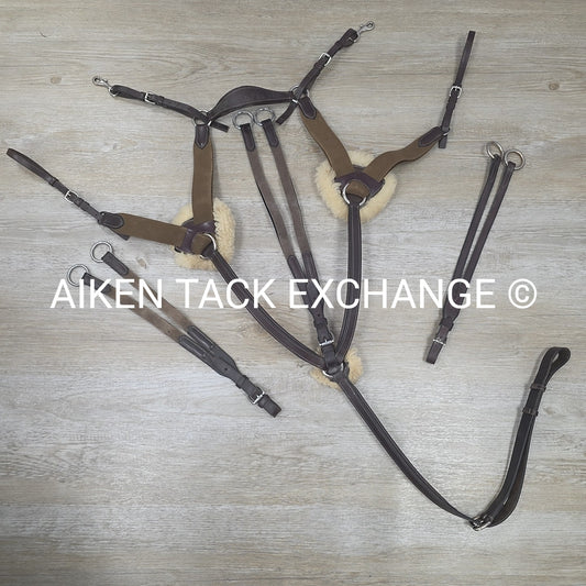 BARGAIN BUNDLE: Nunn Finer 5 Point Breastplate with 2 Extra Running Martingale A