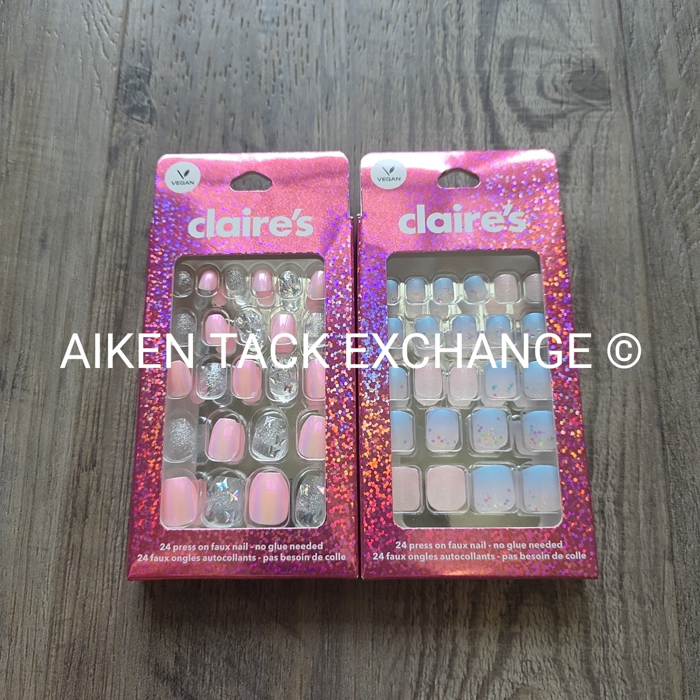 Claire's Press-On Nails (2 Sets) - 24 Count Each (48 Total)