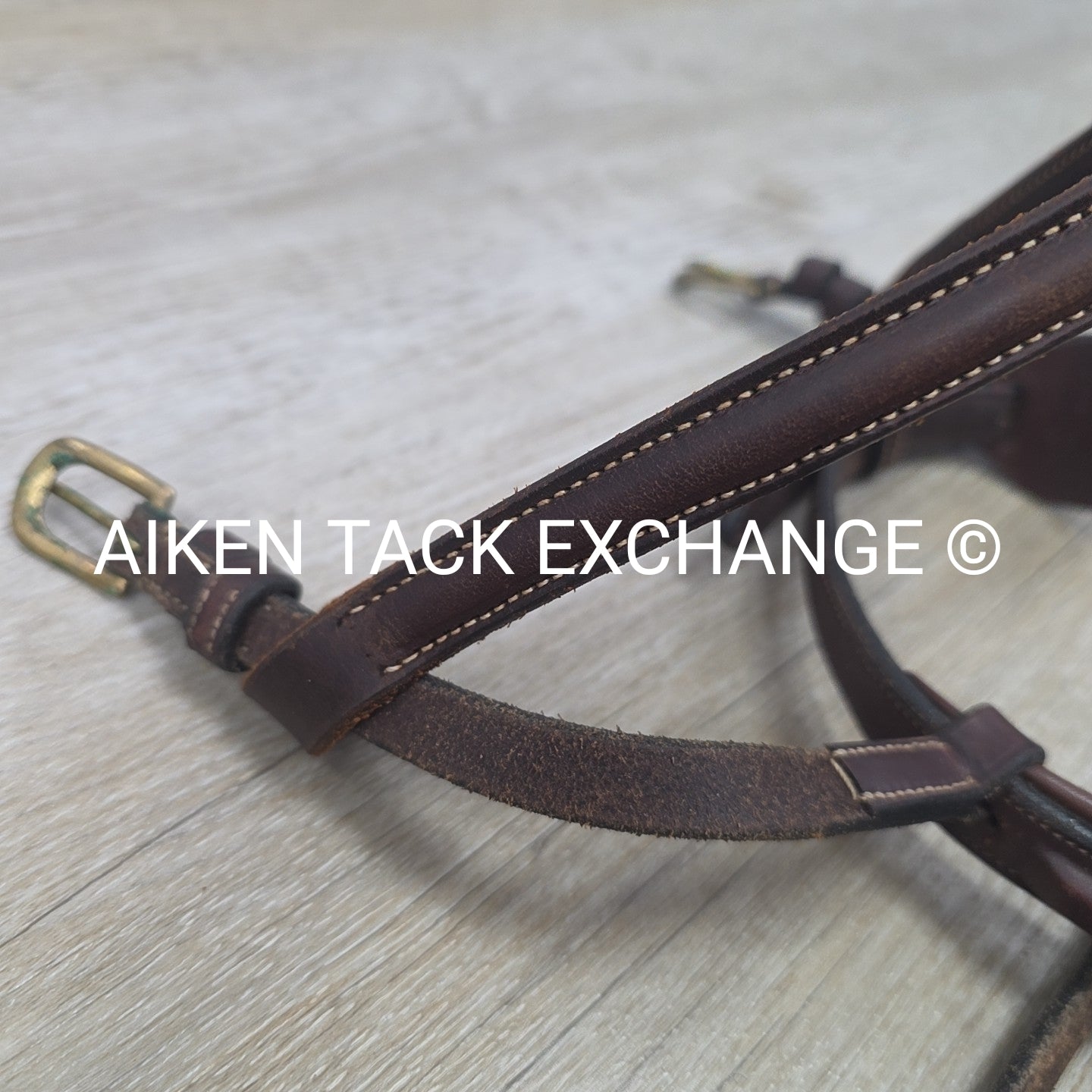 BARGAIN BUNDLE: Flash Dressage Bridle, Fancy Stitched Flash Noseband & Plain Rai