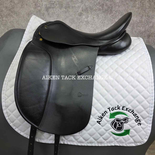 Circuit by Dover Saddlery Dressage Saddle, 17" Seat, Medium Tree, Wool Flocked Panels