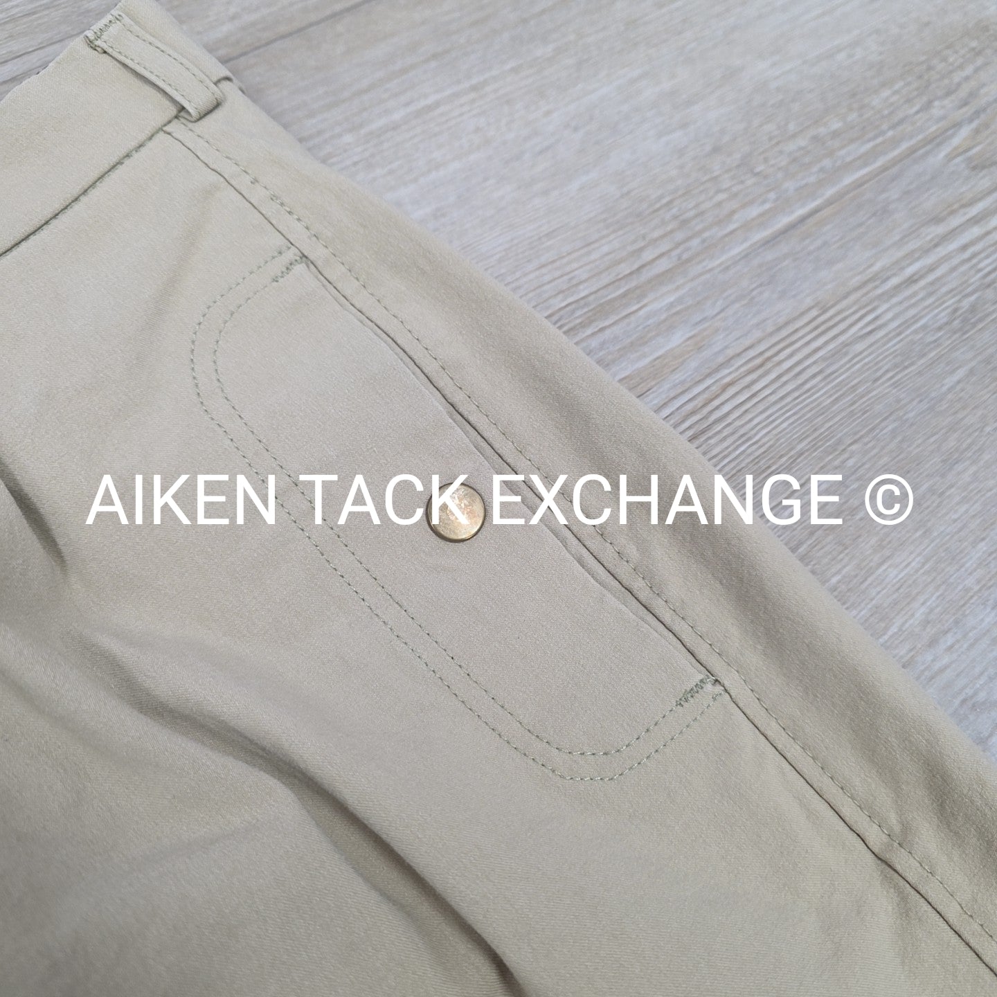 TuffRider Front Zip Knee Patch Breeches, Men's 34