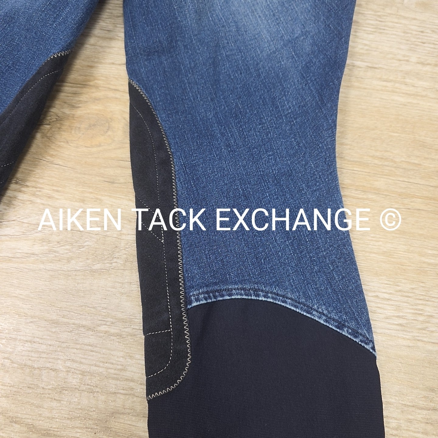 Ariat Denim Knee Patch Breeches, Size 26 R
