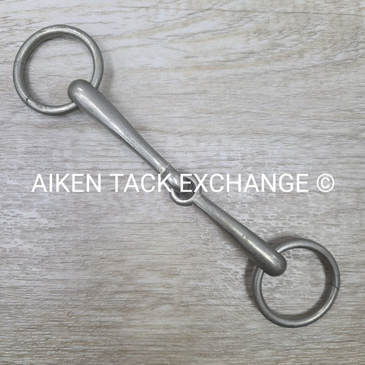 Star Steel Silver Single Joint Loose Ring Bradoon Bit 4.75"