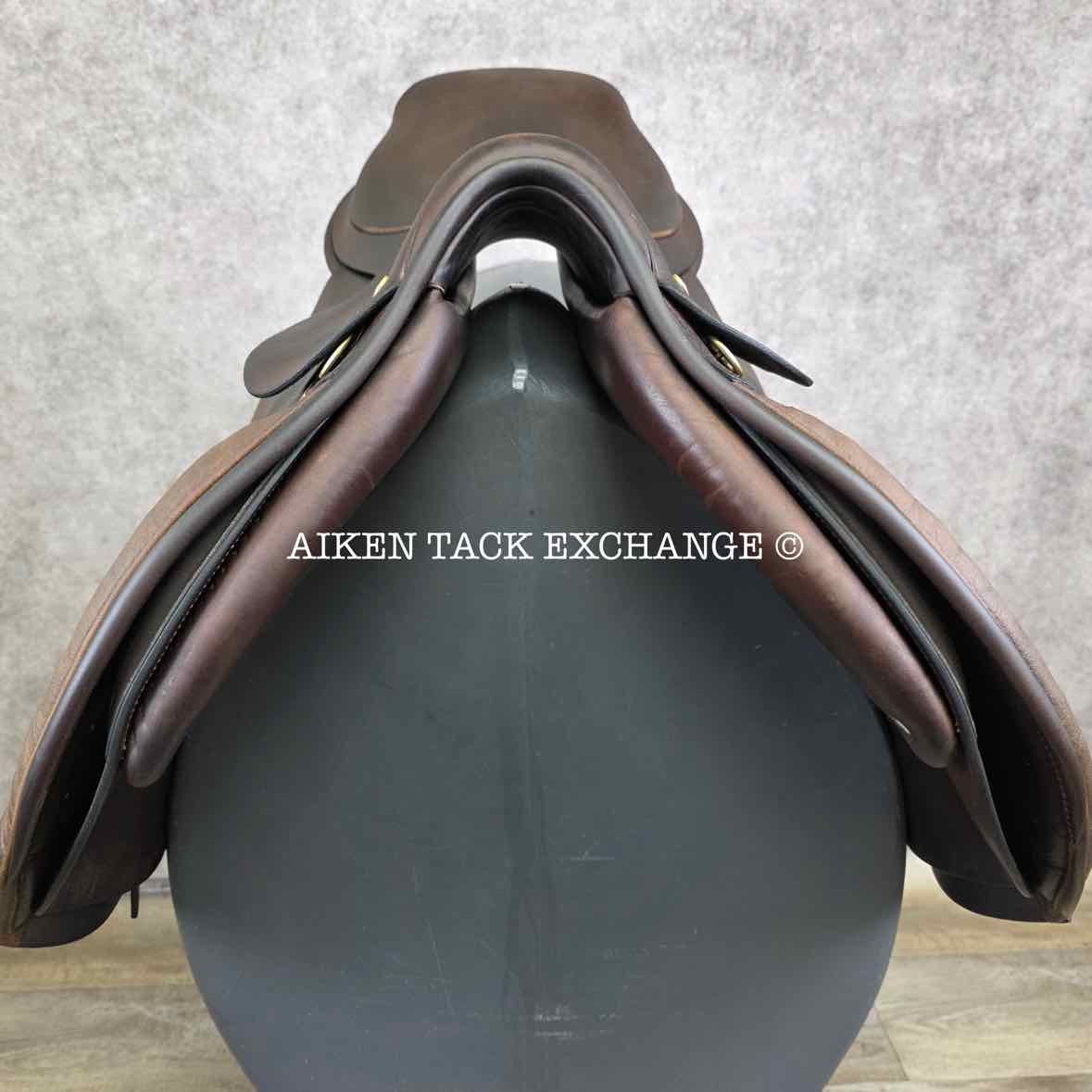 1999 Stackhouse Close Contact Jump Saddle, 17" Seat, Narrow Tree